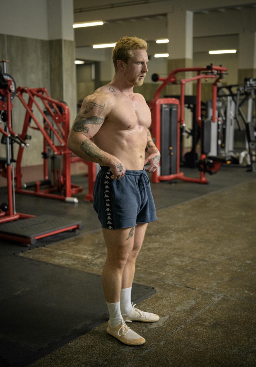 Chris Grindl im Trainingsraum
